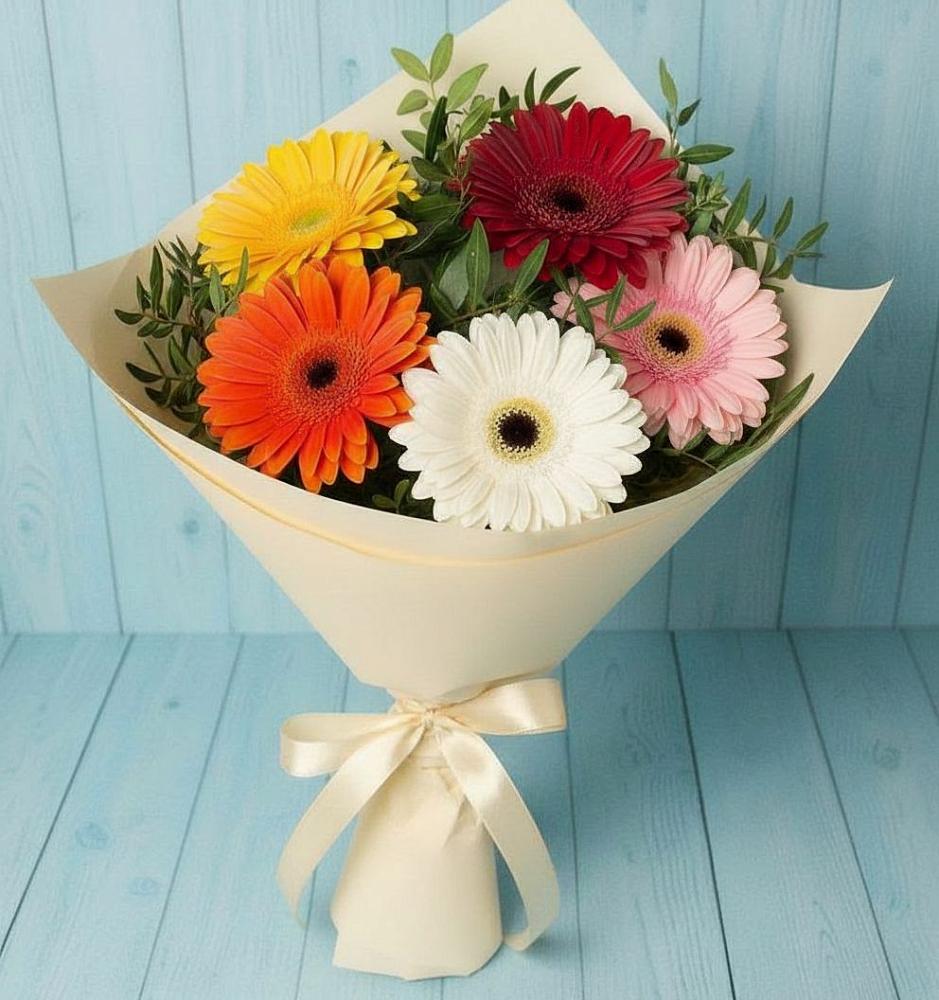 Букет цветов из: Герберы в Гелдагане