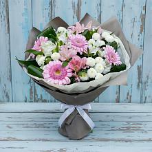 Букет цветов из:  Герберы, Альстромерии и Хризантемы в Гелдагане