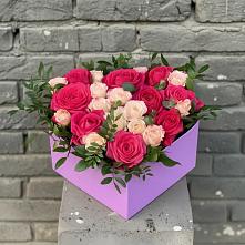 Цветочная композиция из Розы в коробке в Гелдагане