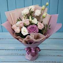 Букет цветов из:  Розы и Лизиантусы в Гелдагане