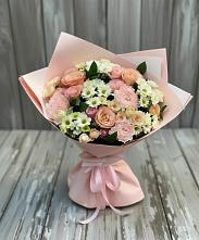 Букет цветов из:  Гвоздики, Розы и Хризантемы в Гелдагане