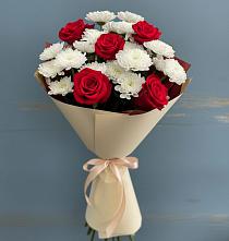 Букет цветов из:  Розы и Хризантемы в Гелдагане