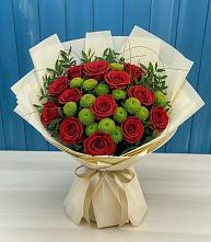 Букет цветов из:  Розы и Хризантемы в Гелдагане