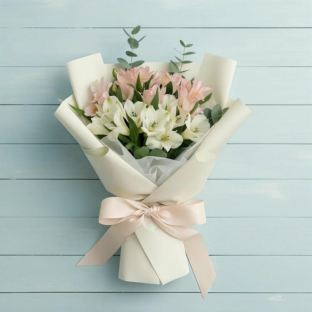 Букет цветов из: Альстромерии в Гелдагане