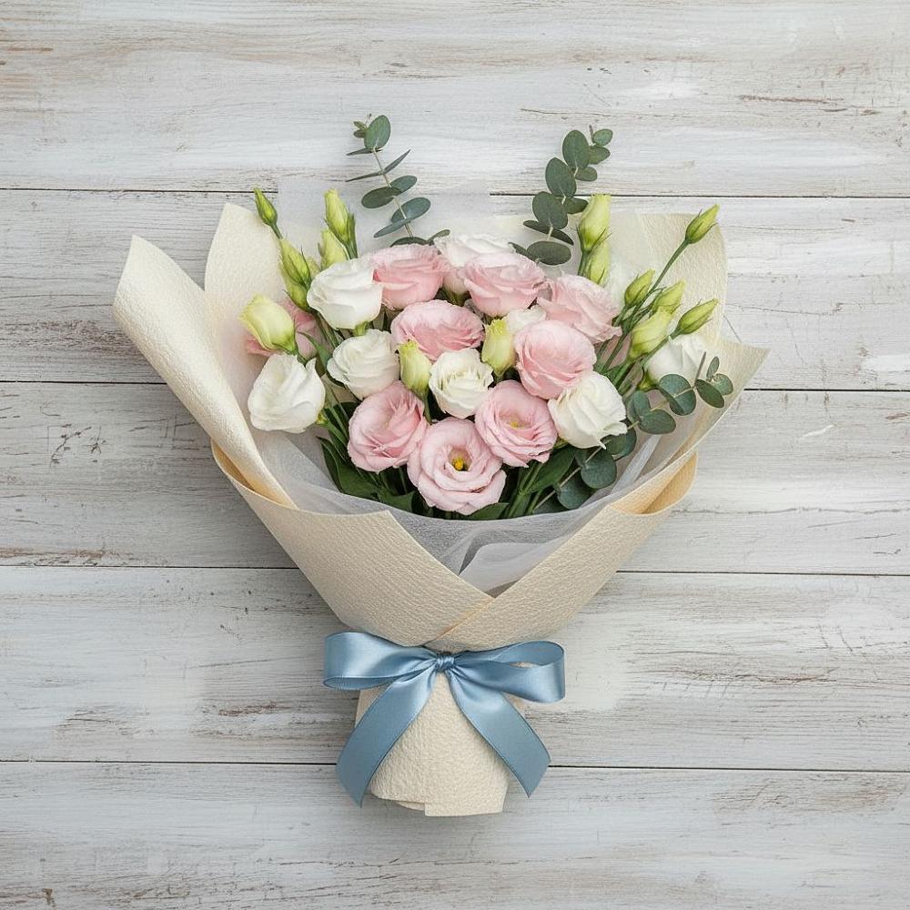 Букет цветов из: Лизиантусы в Гелдагане